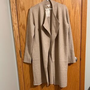 Women's Hem & Thread Open Front Cardigan Sweater